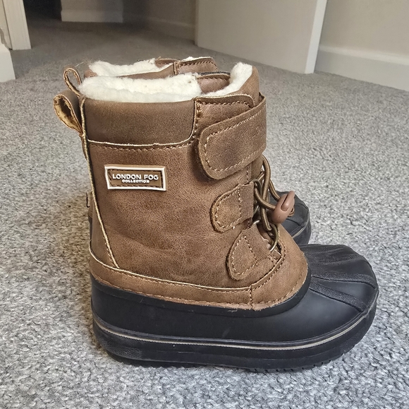 London Fog Little Kids Winter Water Boots Size 7 Good Pre-loved Condition - Picture 2 of 9